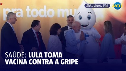 Presidente Lula toma vacina contra a gripe