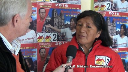 Peru-Cusco: Marta Quispe, con 35 años en las barricadas se postula para el parlamento peruano