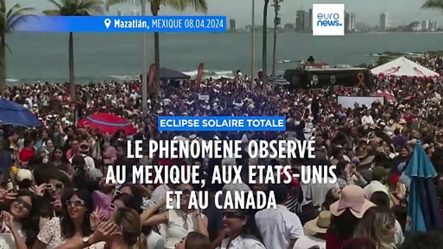 L'éclipse solaire totale observée du Mexique au Canada, en passant par les États-Unis