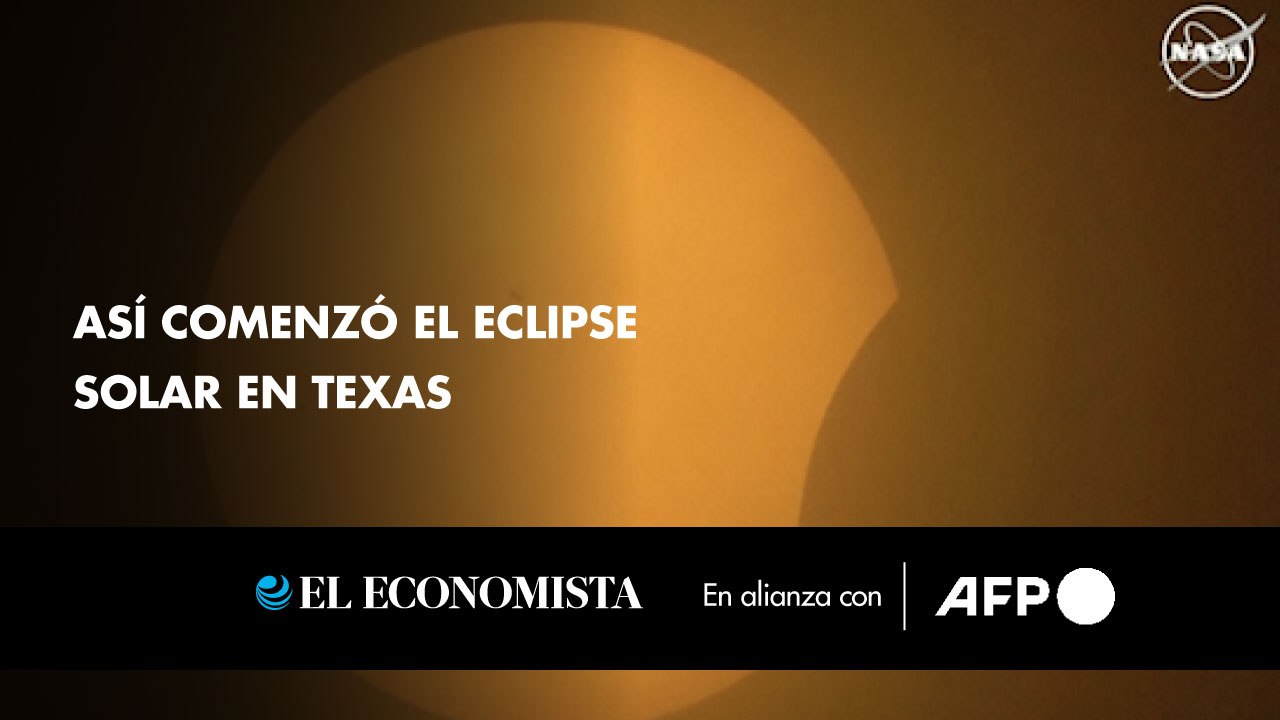 Así comenzó el eclipse solar en Texas