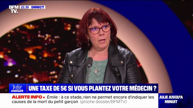 Taxe lapin pour les rendez-vous non honorés: Nous les médecins traitants sommes assez peu impactés , affirme Agnès Giannotti (présidente du syndicat MG France)