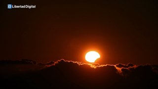 Así se ha visto el eclipse solar desde La Palma