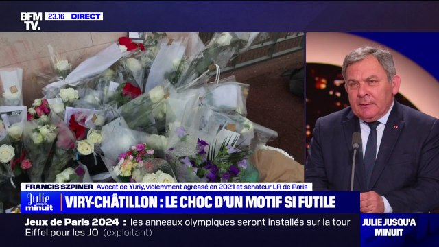Mort de Shemseddine: On voit beaucoup de gamins de 13 ou 14 ans qui sont d'une extrême violence , affirme le sénateur LR Francis Szpiner (avocat de Yuriy, violemment agressé en 2021)