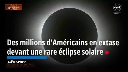 Du Mexique au Canada, des millions d'Américains admirent une rare éclipse totale