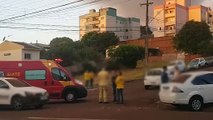 Casal fica ferido em acidente de trânsito entre três carros no Cancelli