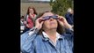 Observation de l'éclipse solaire à Elgin