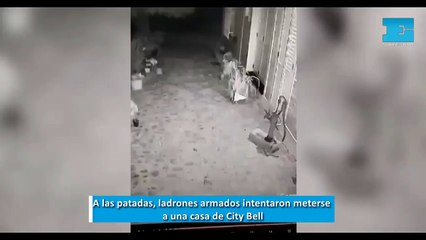 A las patadas, ladrones armados intentaron meterse a una casa de City Bell