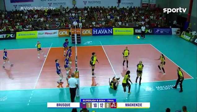 MACKENZIE 3 X 1 BRUSQUE - MELHORES MOMENTOS - FINAL SUPERLIGA B FEMININA DE VÔLEI