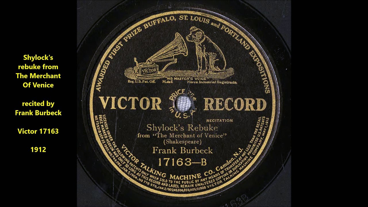 Shylocks rebuke from The Merchant Of Venice - Frank Burbeck (1912)