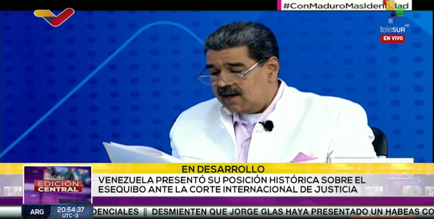 Venezuela no reconoce a la Corte Internacional de Justicia