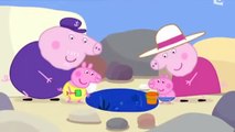 Peppa Pig en francais Les flaques d'eau de mer  Dessins peppa cochon