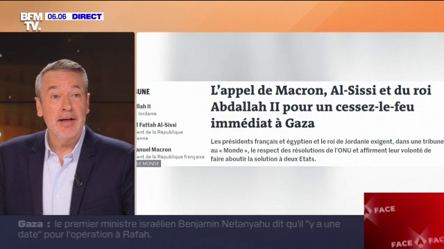 Gaza: Emmanuel Macron, le président égyptien et le roi de Jordanie appellent à un cessez-le-feu immédiat et à la libération de tous les otages