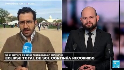 Informe desde Washington: estadounidenses se reúnen para presenciar el eclipse total