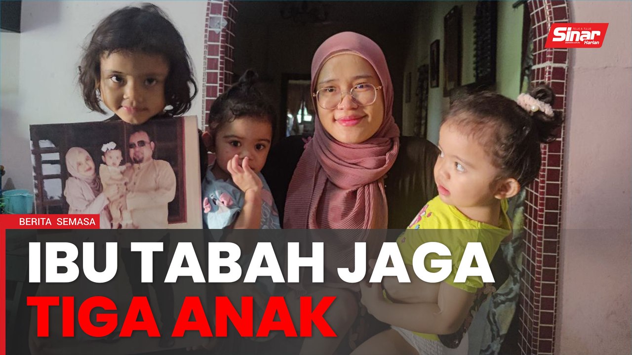 Isteri tabah tiga tahun jaga anak selepas suami maut akibat Covid-19