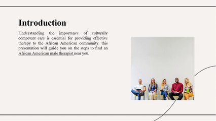 african american male therapist near me