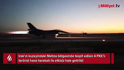 Irak'ın kuzeyinde 4 terörist etkisiz hale getirildi