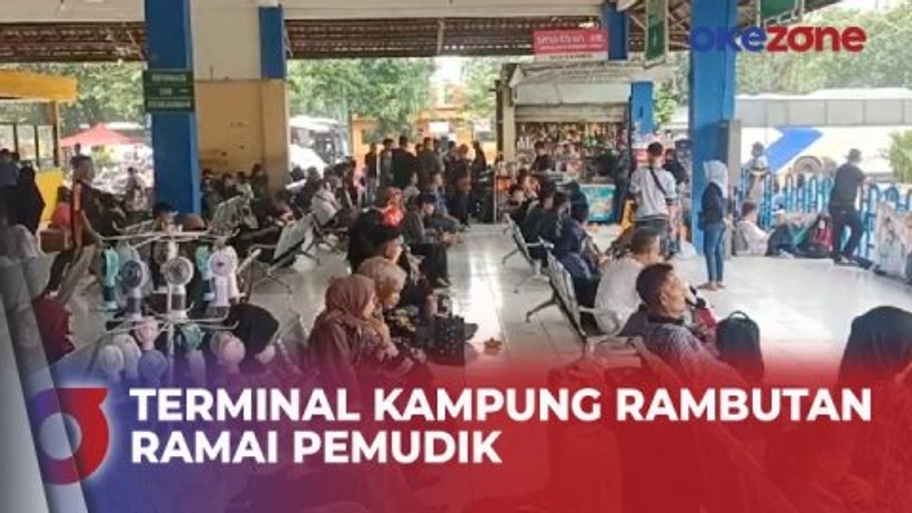 Terminal Kampung Rambutan dan Terminal Bayangan Pasar Rebo Masih Ramai Pemudik pada H-1 Lebaran