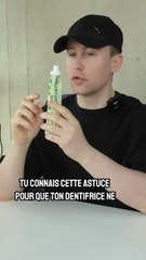 Si tu perds le bouchon du dentifrice