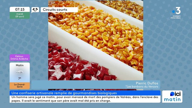 À Saint-Nazaire-en-Royans, Les bonbons du Vercors, des délices Bio et éthiques, une confiserie Militante