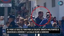 Al PSOE le sale el tiro por la culata: envió a militantes a abuchear a Moreno y la calle silbó a Sánchez