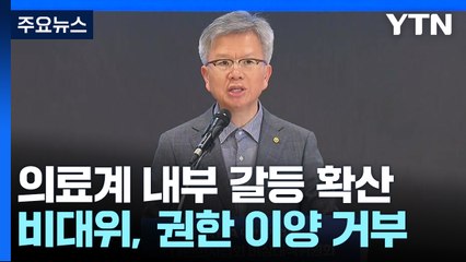의협 비대위 '권한 이양' 거부...내분 확산 / YTN