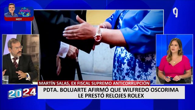 Martín Salas sobre Dina Boluarte: Préstamo de relojes Rolex podría cuadrar dentro del delito de corrupción