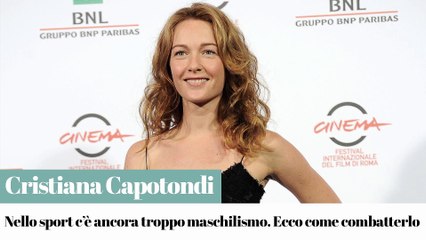 Cristiana Capotondi per Ci metto la faccia sullo sport