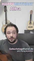 Happy Birthday, Alba! Geburtstagsgrüße an Alba