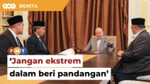 Jangan ekstrem dalam beri pandangan, titah Agong selepas pertemuan Umno, DAP