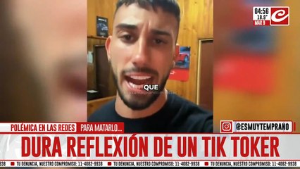 La dura reflexión de un tik toker que causó polémica en las redes sociales