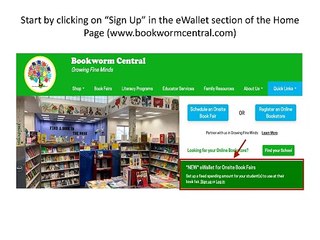 bookworm central eWallet for onsite book fairs