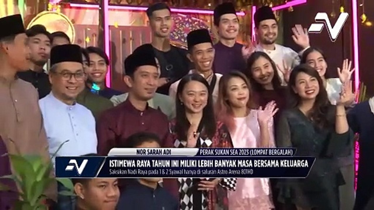 Sambutan raya Sarah Adi tetap meriah biarpun sibuk dengan persiapan
