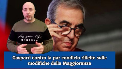 Gasparri contro la par condicio riflette sulle modifiche della Maggioranza