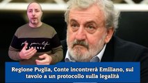 Regione Puglia, Conte incontrerà Emiliano, sul tavolo a un protocollo sulla legalità