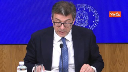Def, Giorgetti: Crescita economica rivista al ribasso