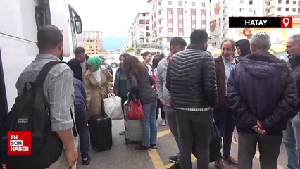 Hatay otogarında bayram yoğunluğu