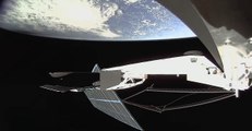 El eclipse solar desde un satélite Starlink de SpaceX