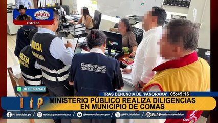 Descargar video: Tras reportaje de Panorama: Ministerio Público realiza diligencias en Municipalidad de Comas