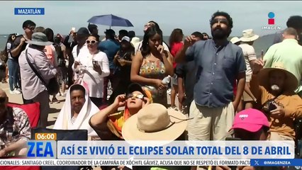 Así se vivió el eclipse solar del 8 de abril