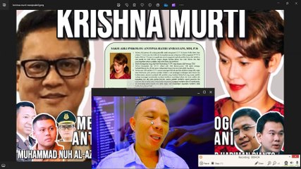 KRISHNA MURTI MEMANIPULASI PSIKOLOG ANTONIA RATIH ANDJAYANI UNTUK MELANCARKAN SKENARIO REKAYASA