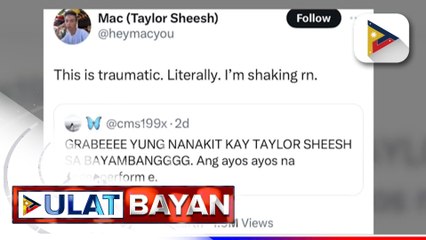 Taylor Sheesh, na-trauma nang saktan habang nagpe-perform sa Pangasinan
