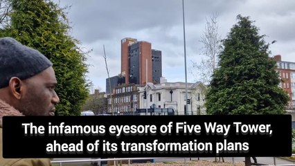 Birmingham's infamous eyesore tower block, Five Ways Tower, ahead of its transformation plans
