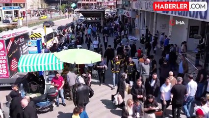 Bursa polisi bayram öncesi çarşı bölgesinde kuş uçurtmadı