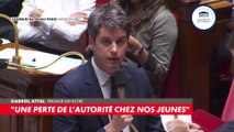 Gabriel Attal répond à Marine Le Pen à l’Assemblée sur le manque d’autorité supposé de l’exécutif face à la délinquance