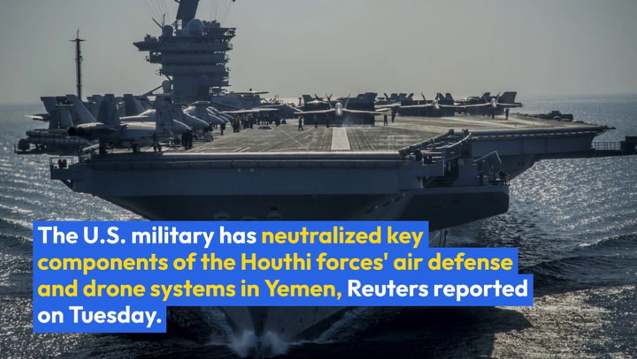 US Military Strikes Houthi Air Defense And Drone Systems In Red Sea Region Amid Escalating Tensions