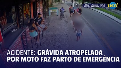 Grávida atropelada tem de fazer parto emergencial