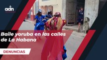 Baile yoruba en las calles de La Habana