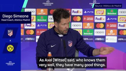 Dortmund's away record concerns Simeone