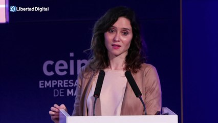 Ayuso rechaza los "impuestos improvisados a capricho" y señala a Cataluña