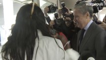 Bronca de una señora a Zaplana al llegar a los juzgados